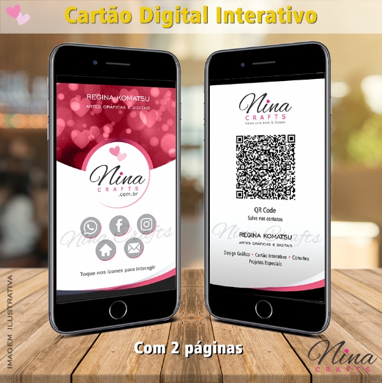 Cartão Digital Interativo com QR code