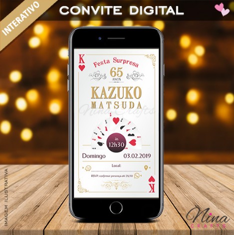Convite Digital Interativo Cartas
