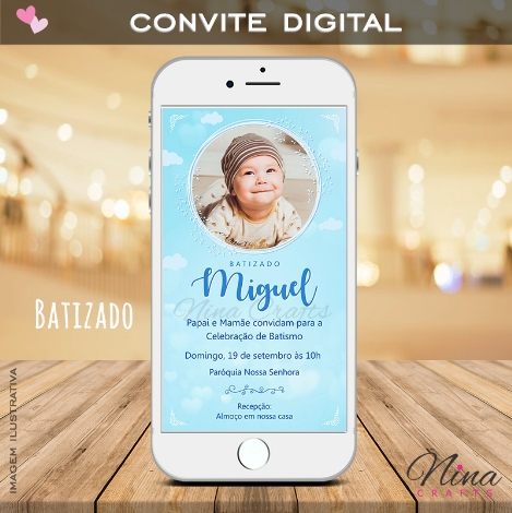 Convite Digital com Foto